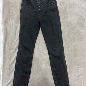 Women's Black High-Waisted Jeans